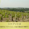 　【初心者必見】シャブリとは｜辛口白ワインの代名詞として人気の理由