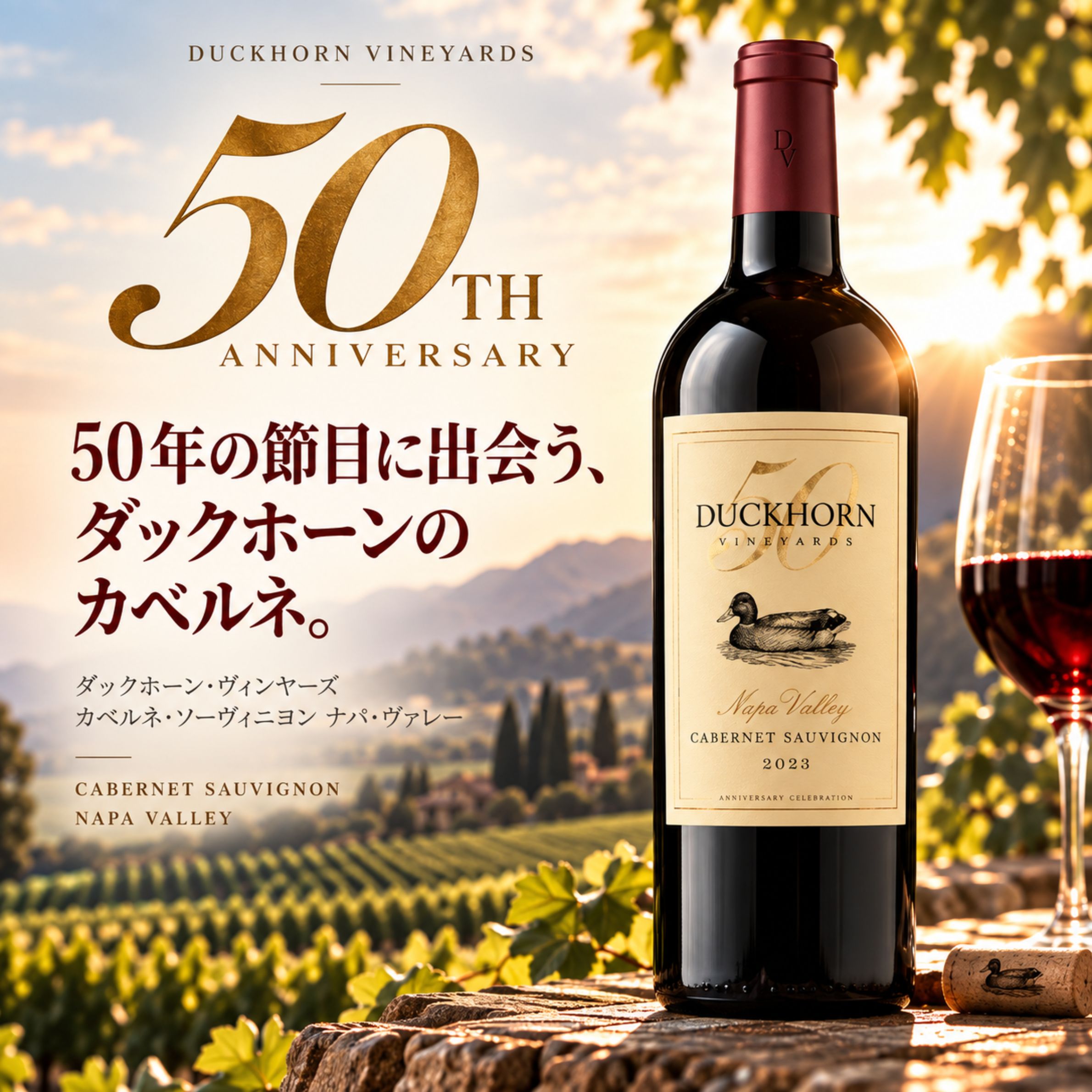 ダックホーン・ヴィンヤーズ 創業50周年 カベルネ・ソーヴィニヨン ナパ・ヴァレー 2023 赤ワイン